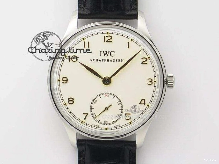 MIROTIME 0410 Unisex Portuguese Real PR RG IW500702 ZF 1:1 Best Edition On Brown Leather Strap A52010 V 7303